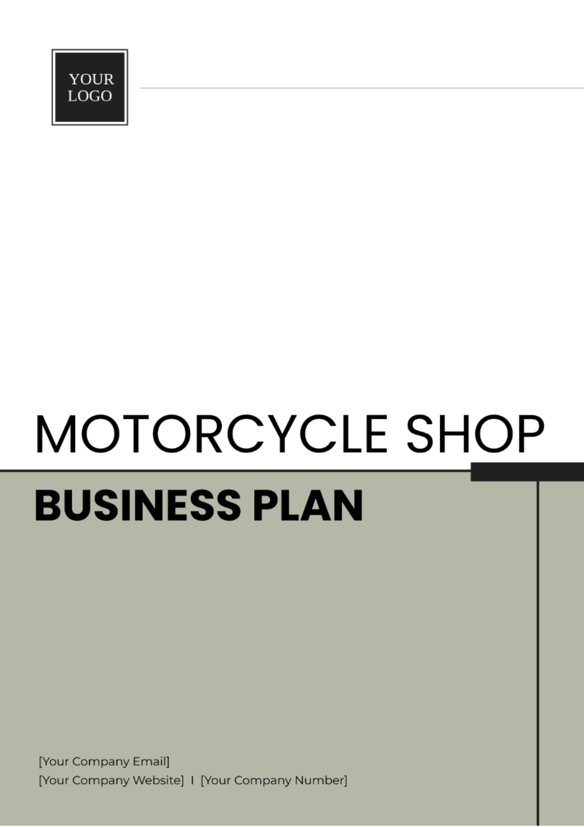 Motorcycle Shop Business Plan Template - Edit Online & Download