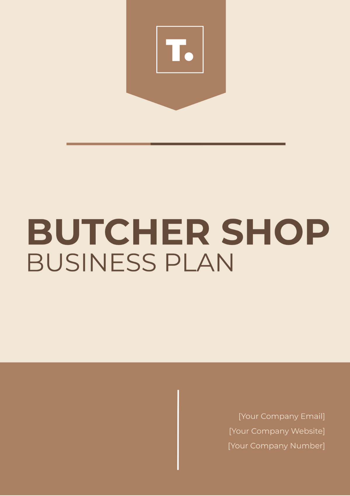 Butcher Shop Business Plan Template