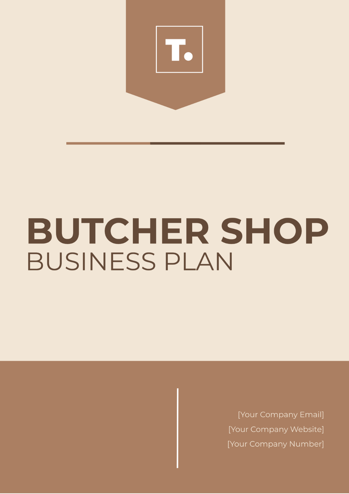 Butcher Shop Business Plan Template - Edit Online & Download