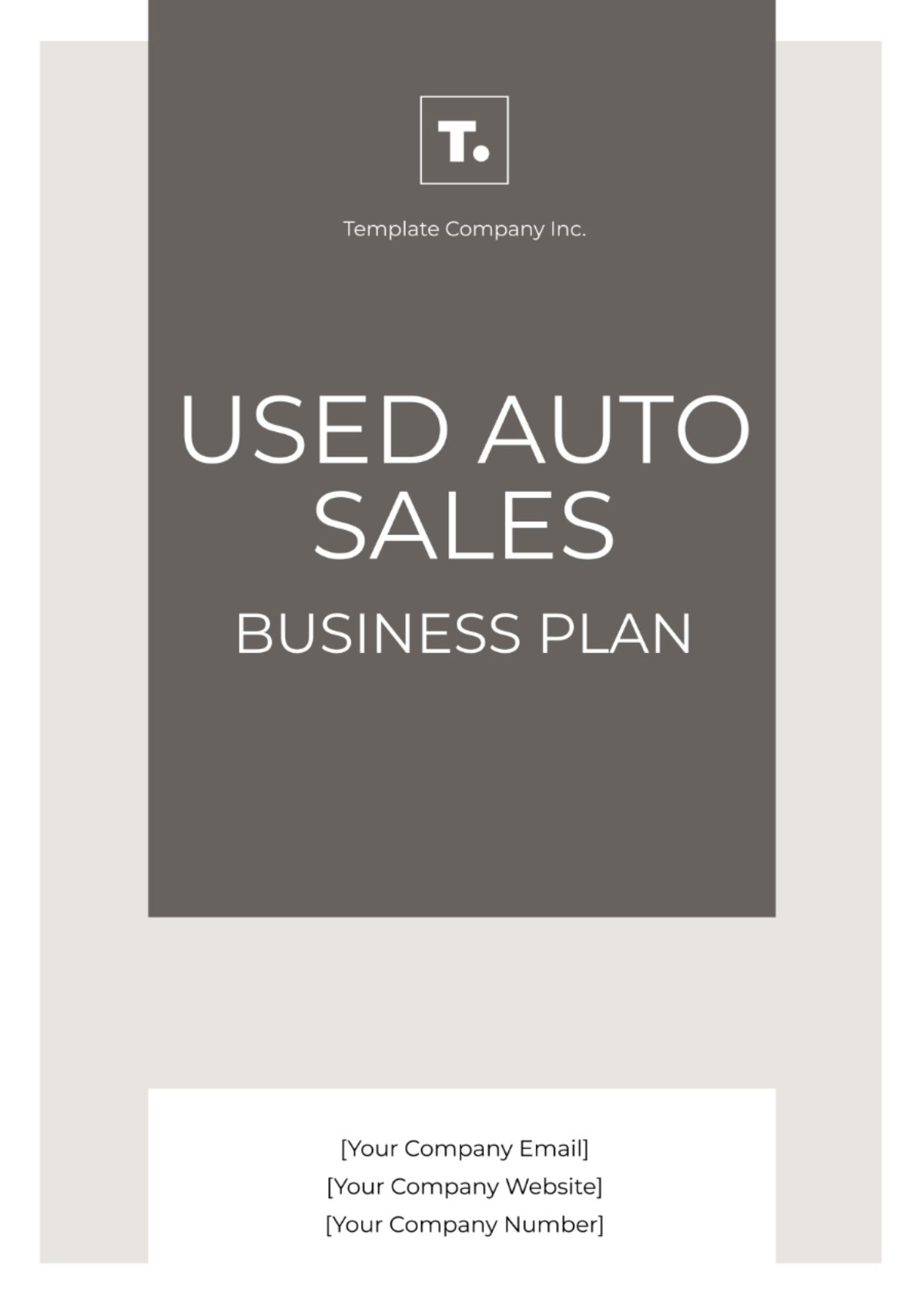 Used Auto Sales Business Plan Template - Edit Online & Download