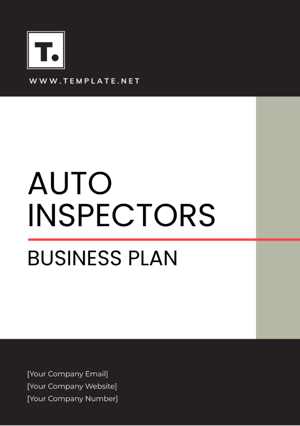 Auto Inspectors Business Plan Template - Edit Online & Download