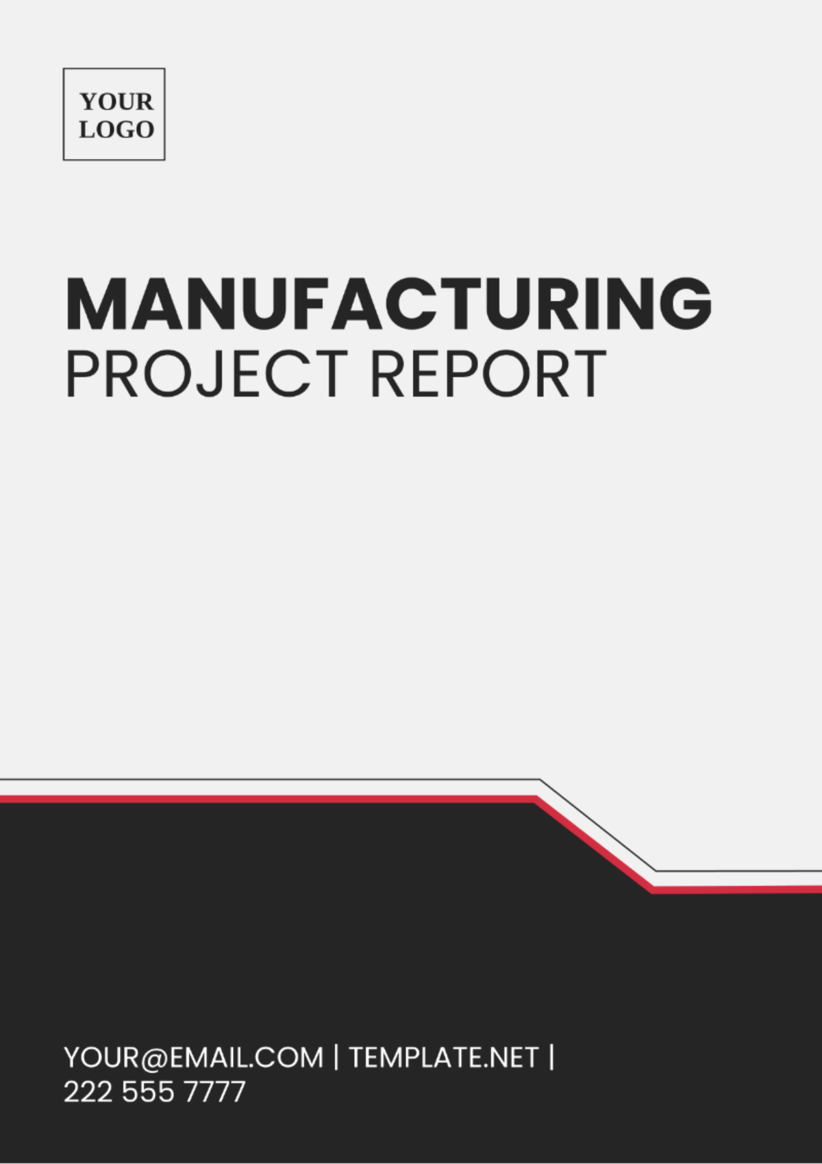 Manufacturing Project Report Template