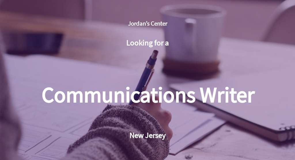 Free Communications Writer Job Description Template.jpe