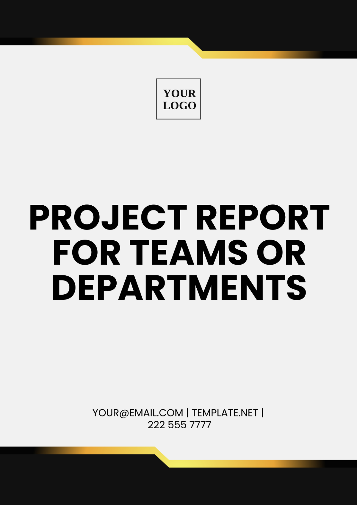 Project Report For Teams Or Departments Template - Edit Online & Download