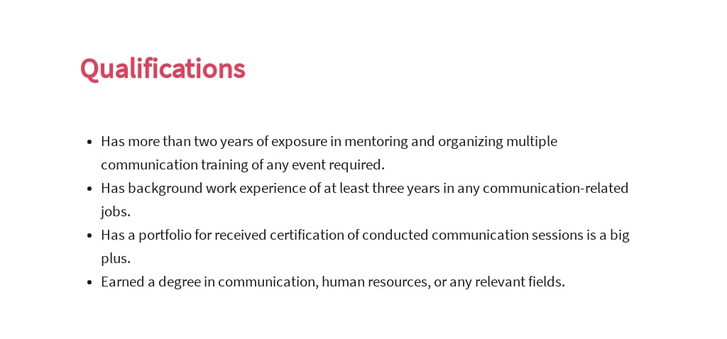 Free Communication Trainer Job Description Template 5.jpe