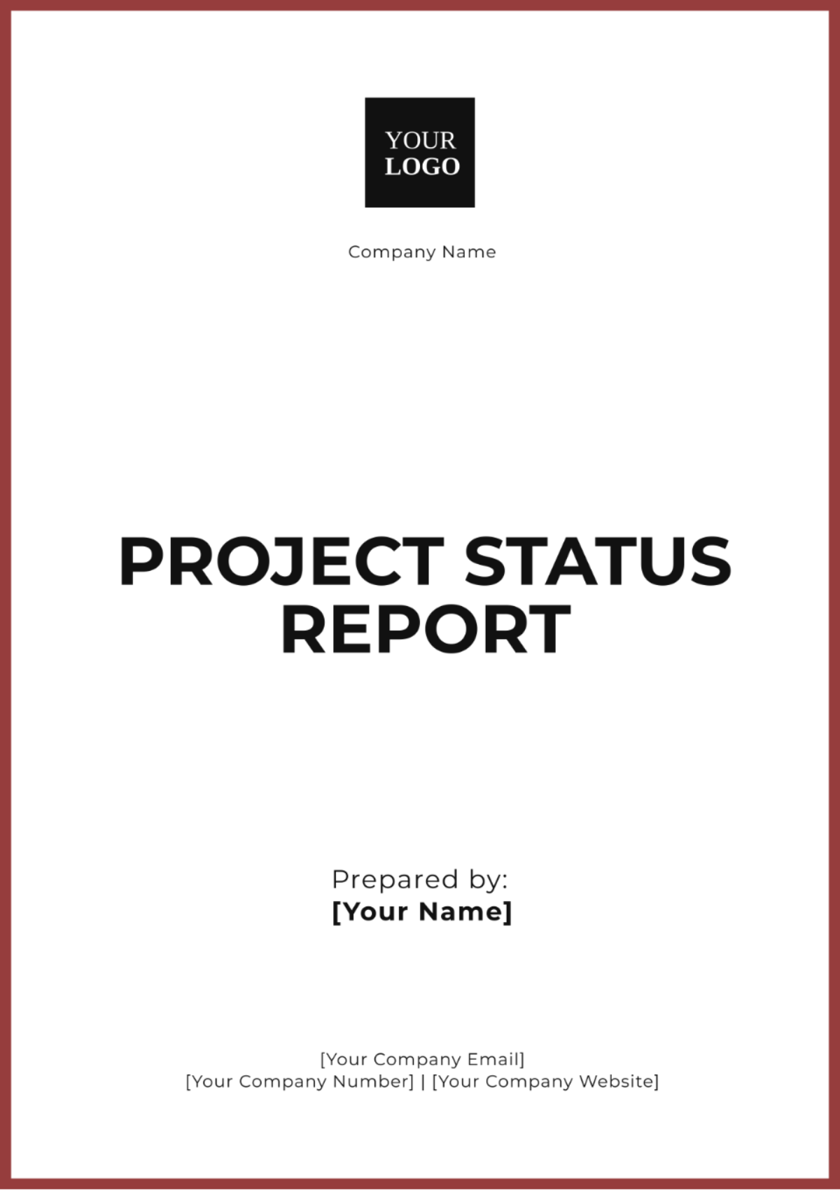 Project Status Report Template - Edit Online & Download