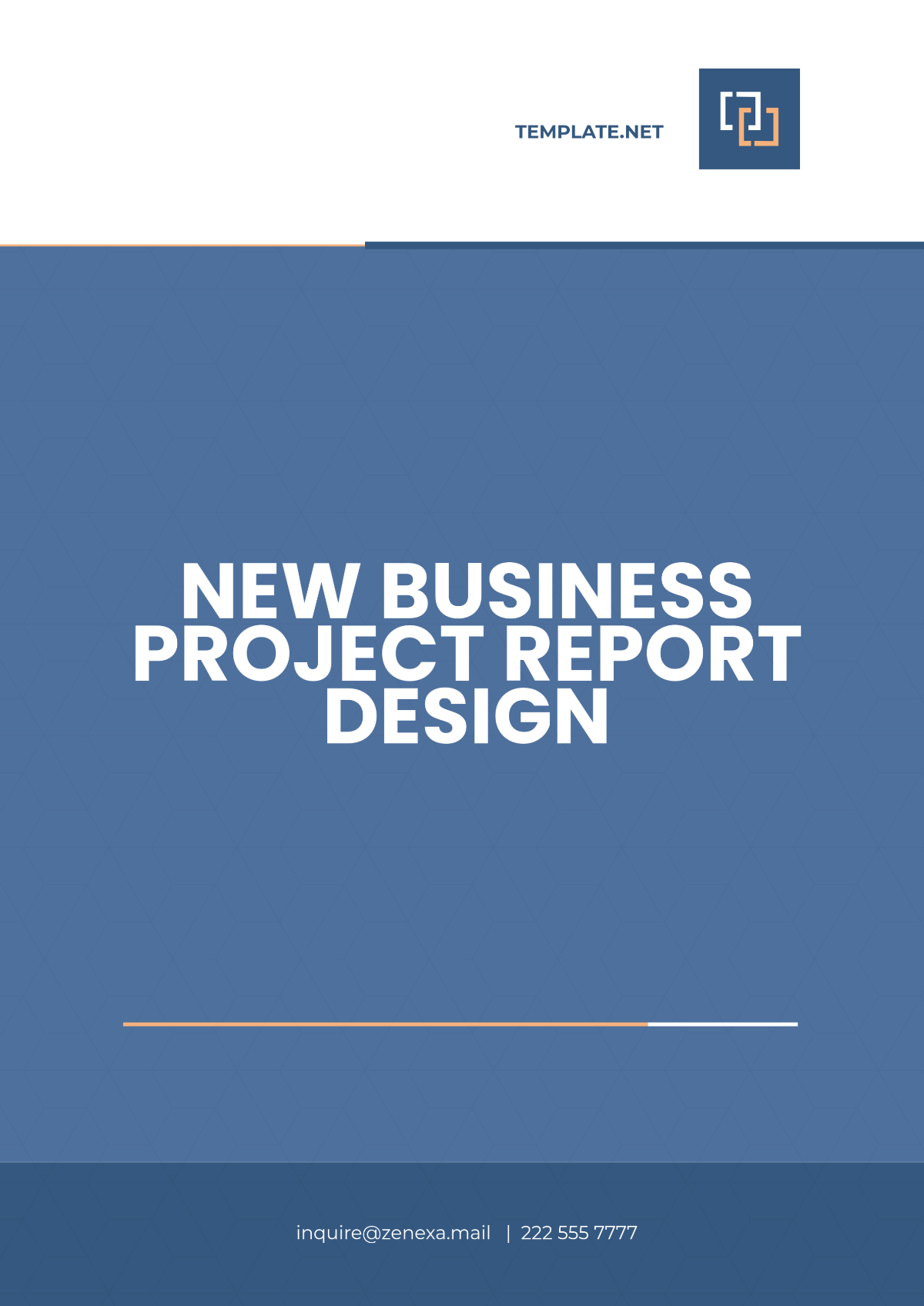 New Business Project Report Design Template - Edit Online & Download