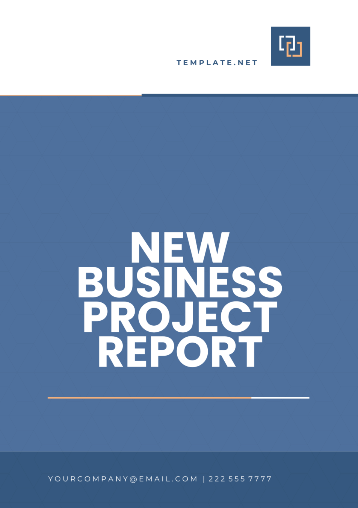 New Business Project Report Template - Edit Online & Download