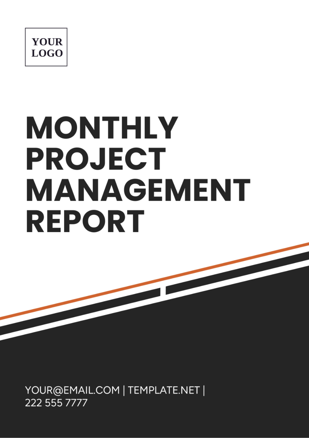 Monthly Project Management Report Template
