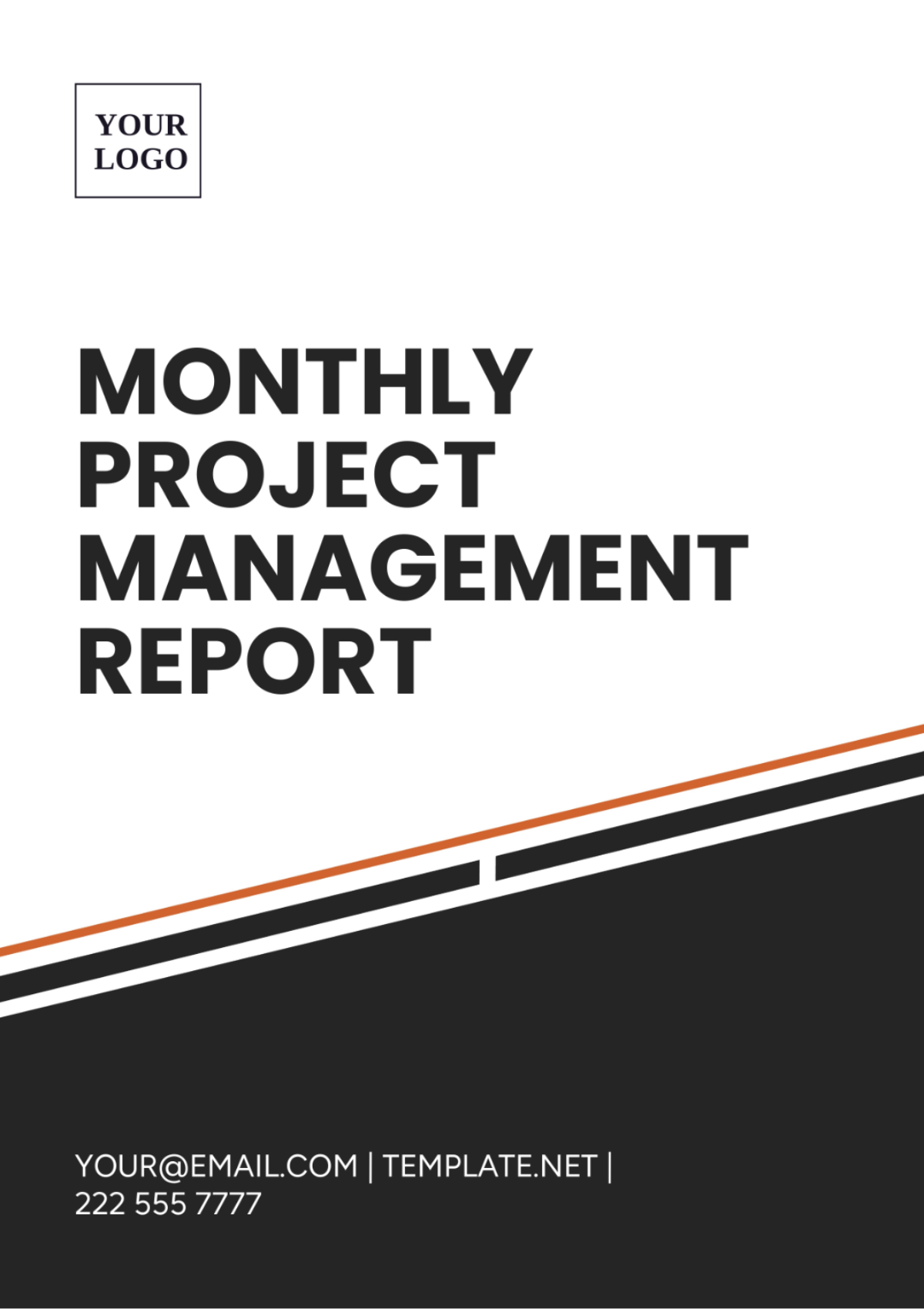 Monthly Project Management Report Template - Edit Online & Download