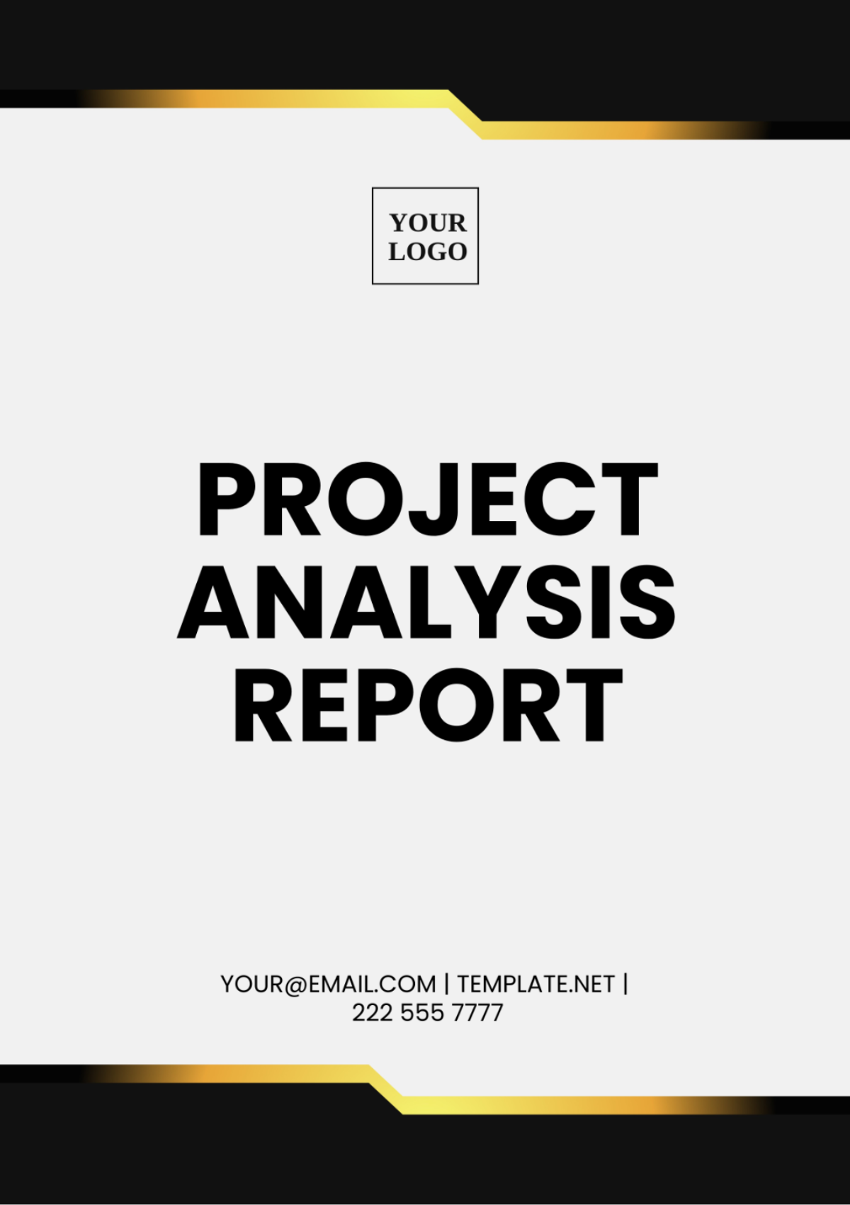 Project Analysis Report Template - Edit Online & Download