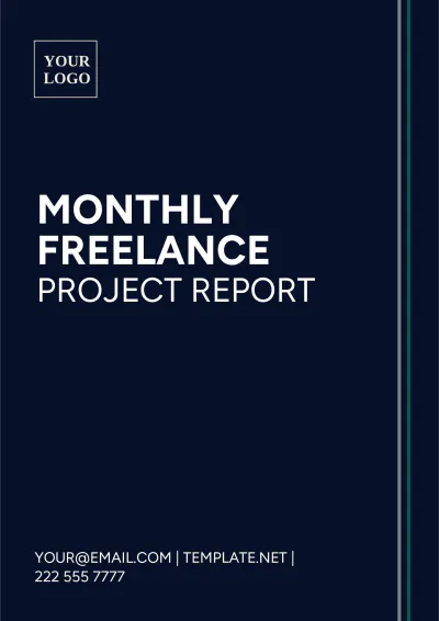 Free Monthly Freelance Project Report Template to Edit Online