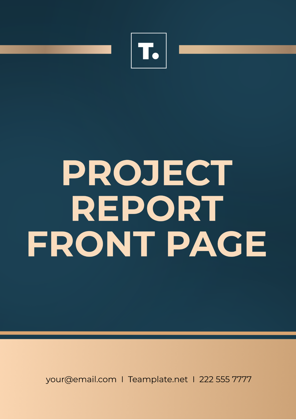 Project Report Front Page Template - Edit Online & Download