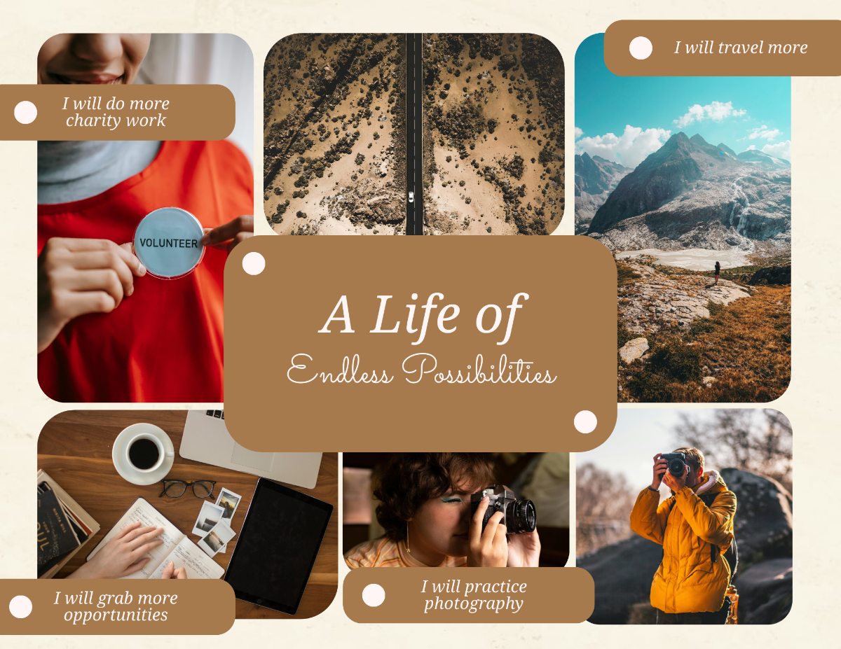 Endless Possibility Vision Board Template