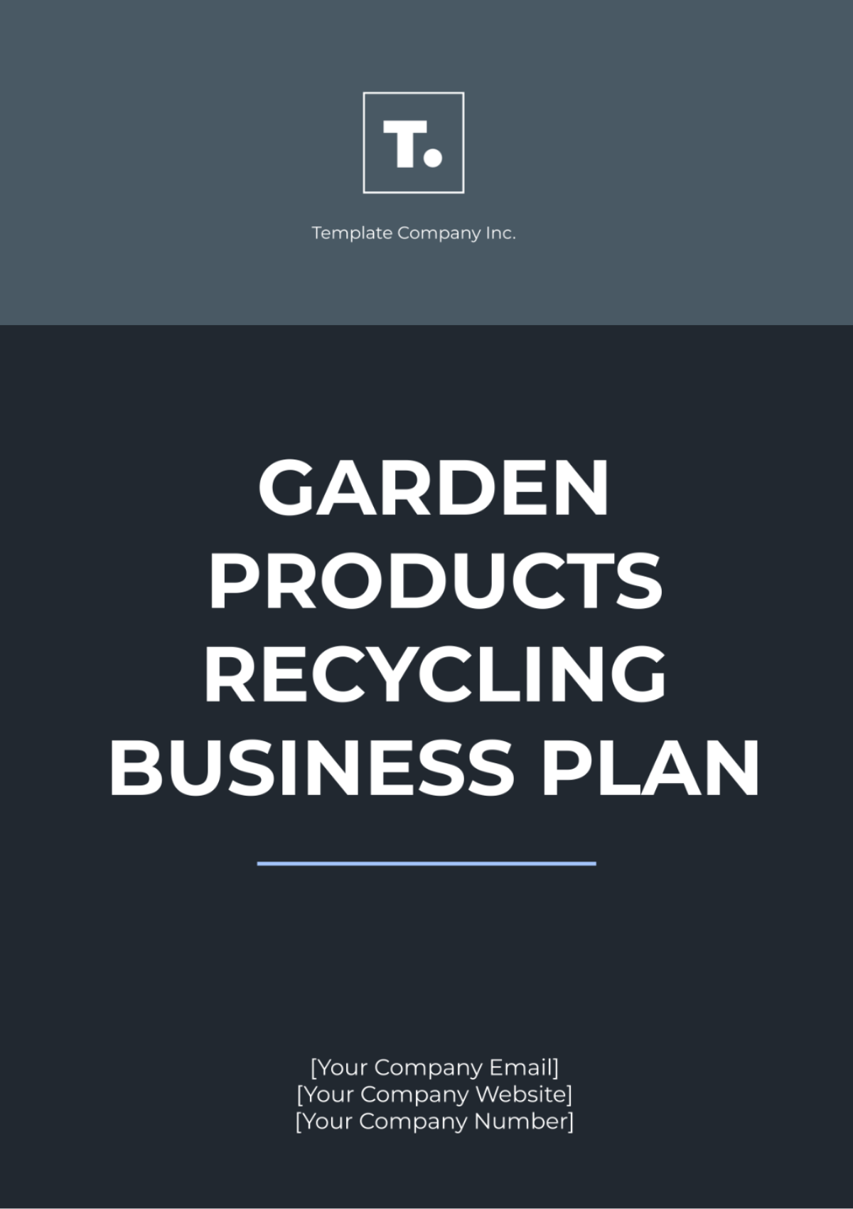 Garden Products Recycling Business Plan - Edit Online & Download