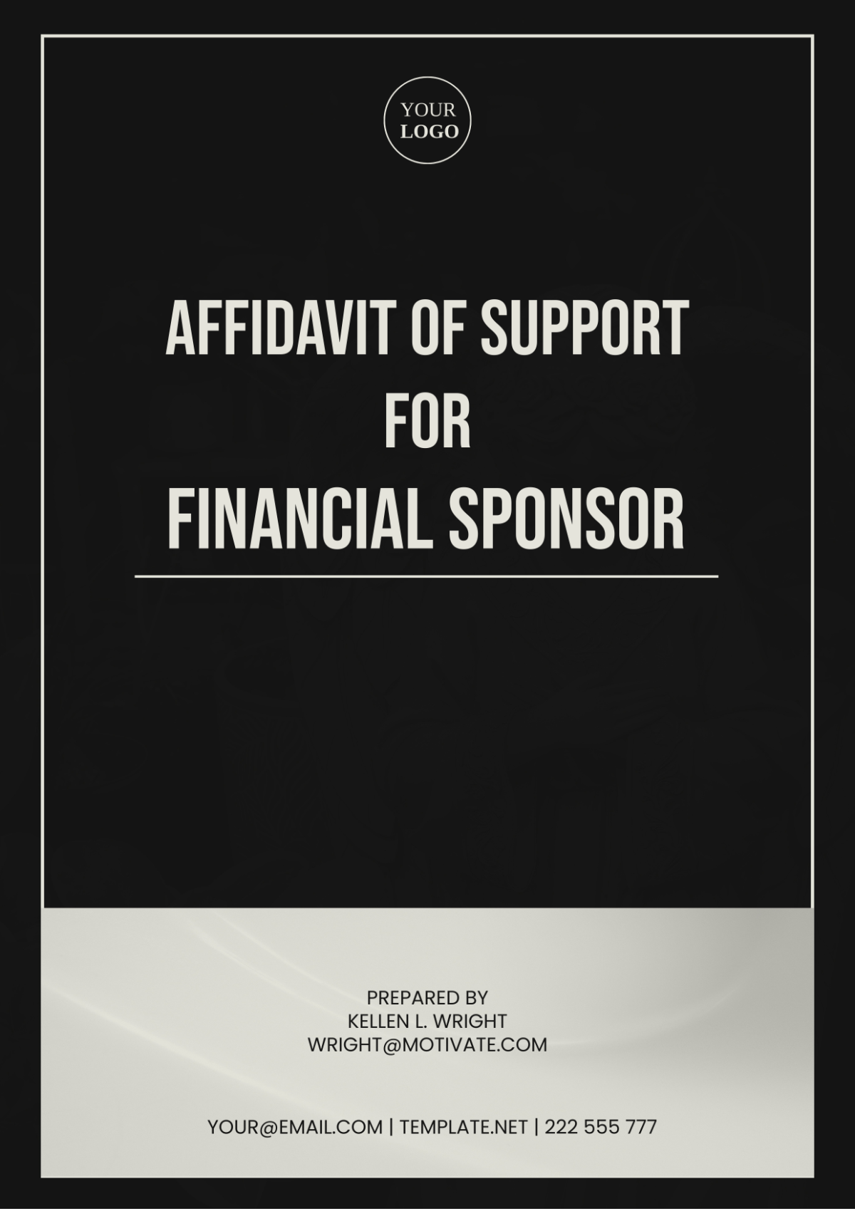 Affidavit Of Support For Financial Sponsor Template