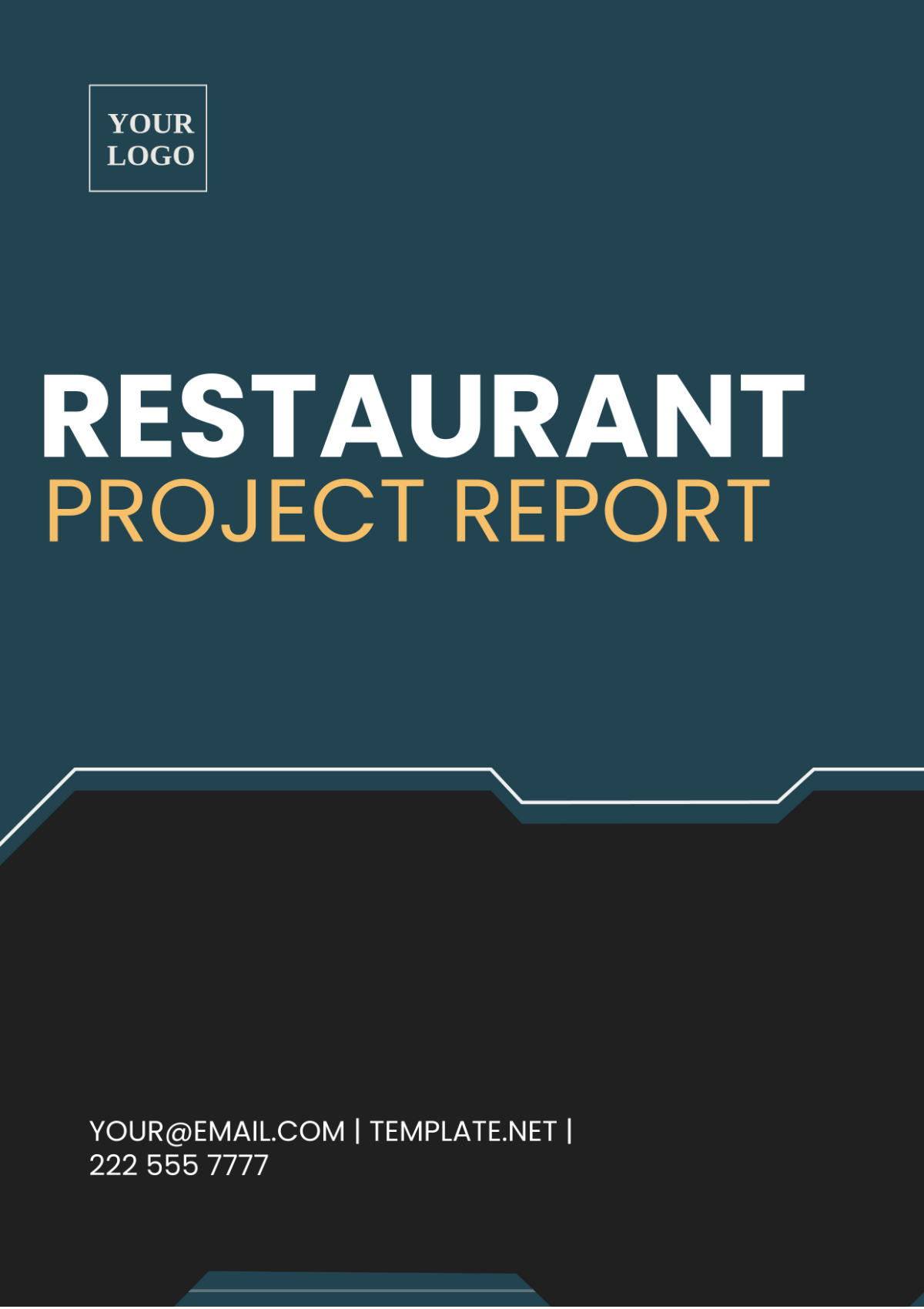 Restaurant Project Report Template - Edit Online & Download