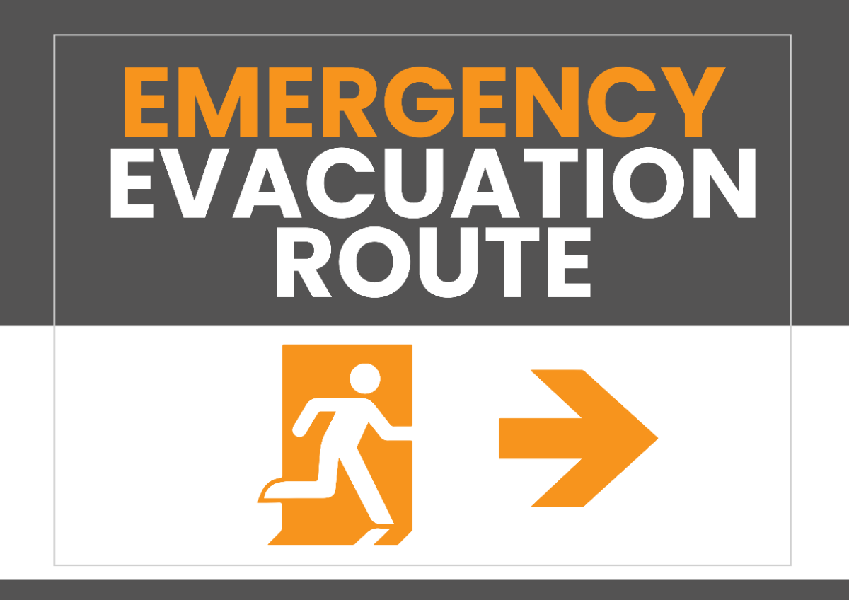 Emergency Exit and Evacuation Route Signage