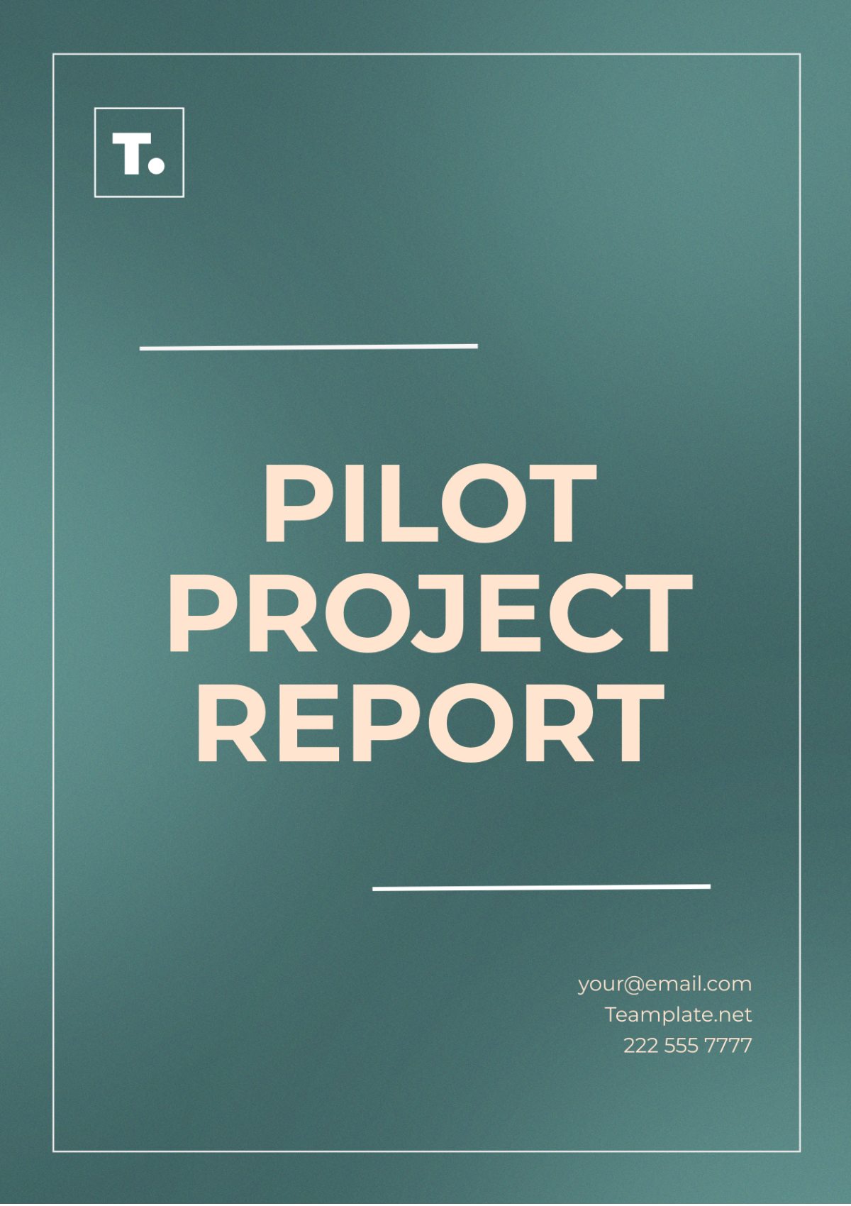 Pilot Project Report Template - Edit Online & Download