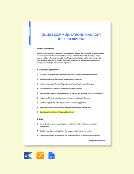 online-communications-manager-job-description-template-free-pdf