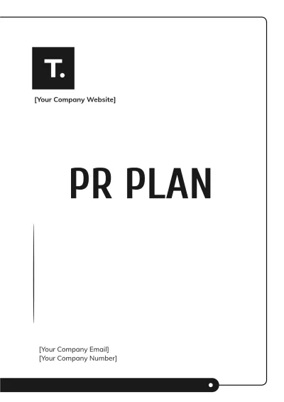 Free PR Plan Template to Edit Online