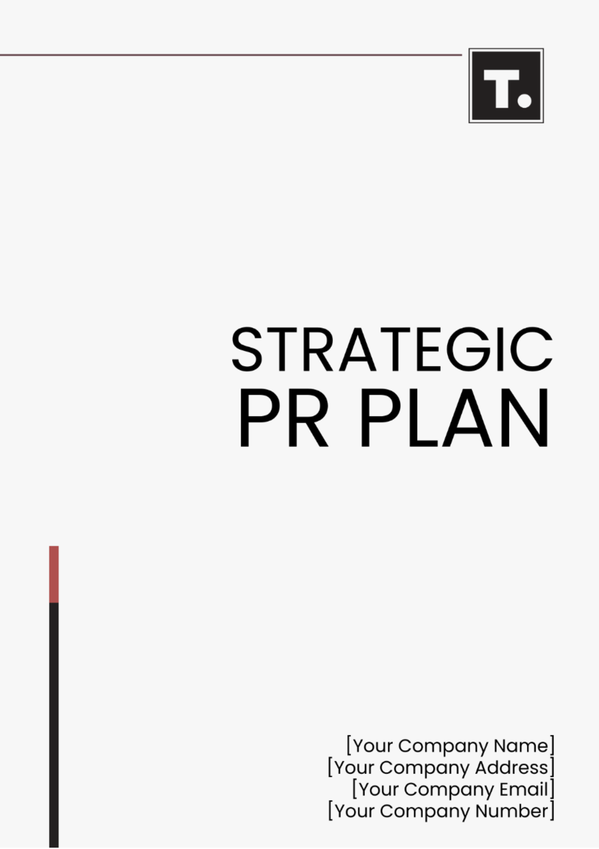 Strategic PR Plan Template - Edit Online & Download