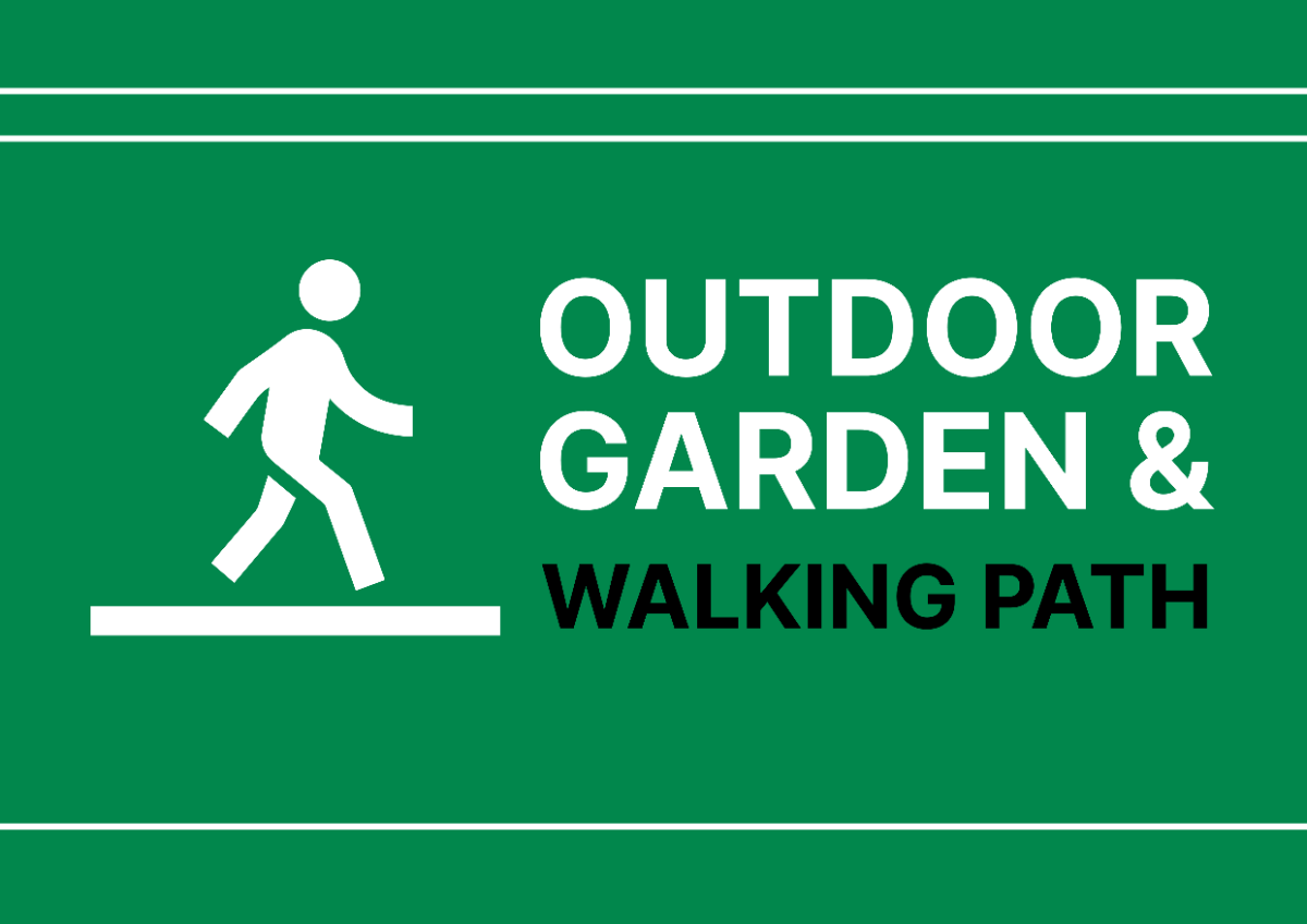 Outdoor Garden and Walking Path Signage