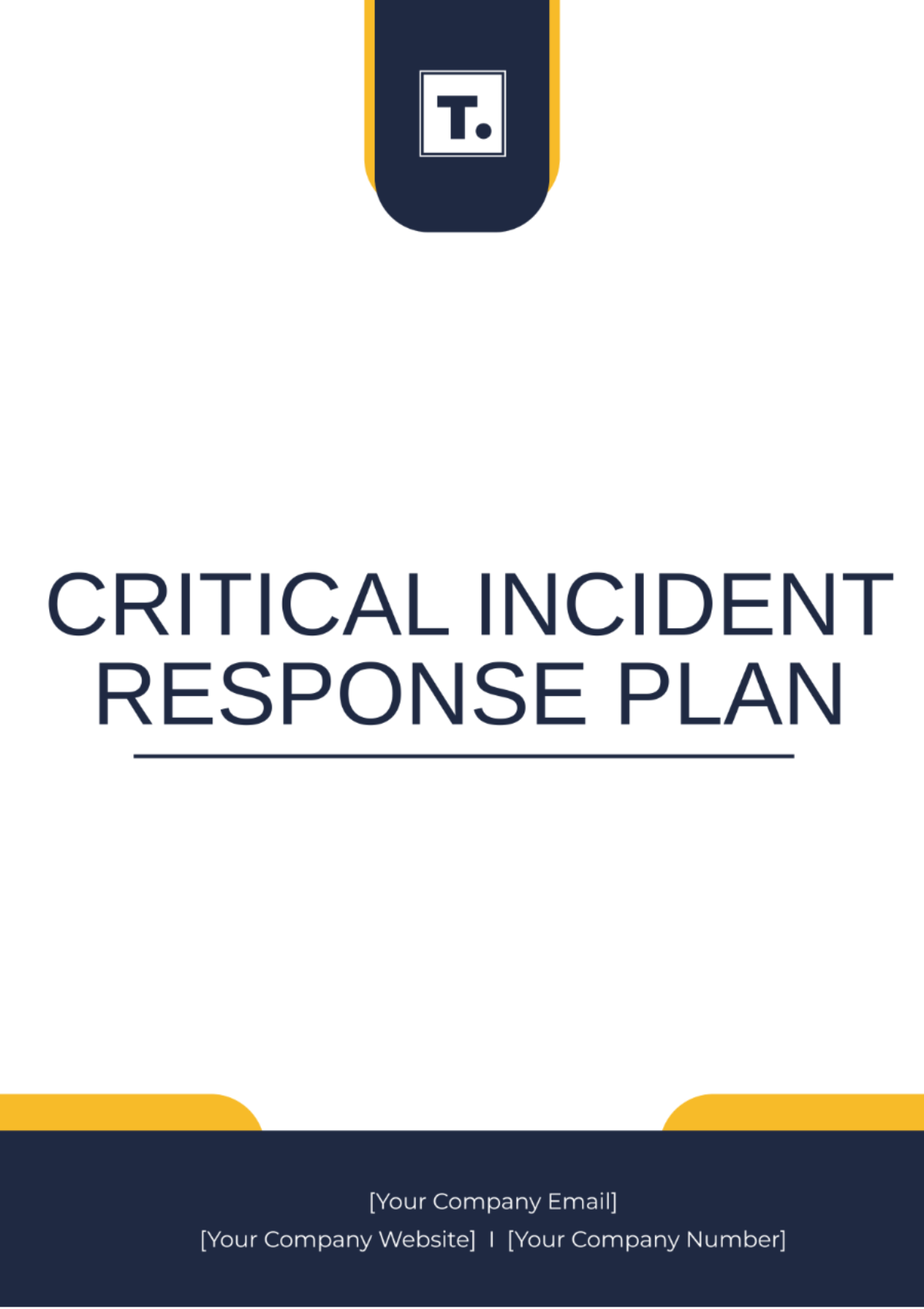 Critical Incident Response Plan Template Edit Online And Download Example