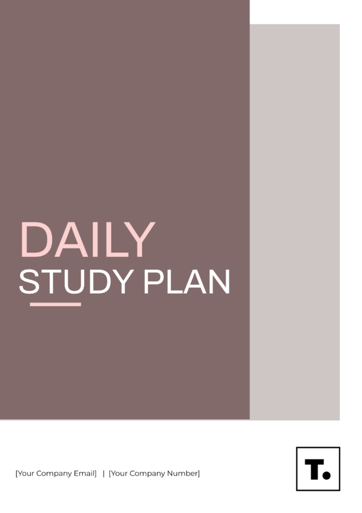 Daily Study Plan Template - Edit Online & Download