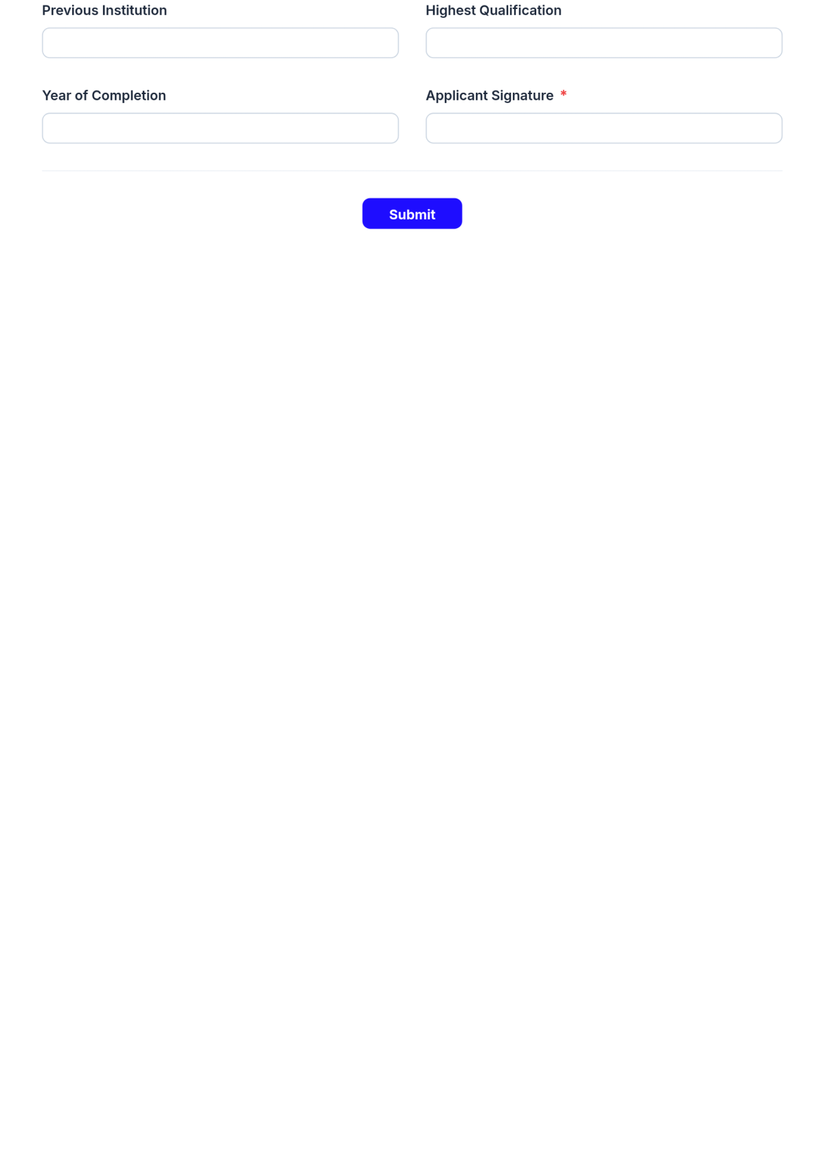 Free Business School Admission Form Template & AI Maker Free Business School Admission Form Template & AI Maker