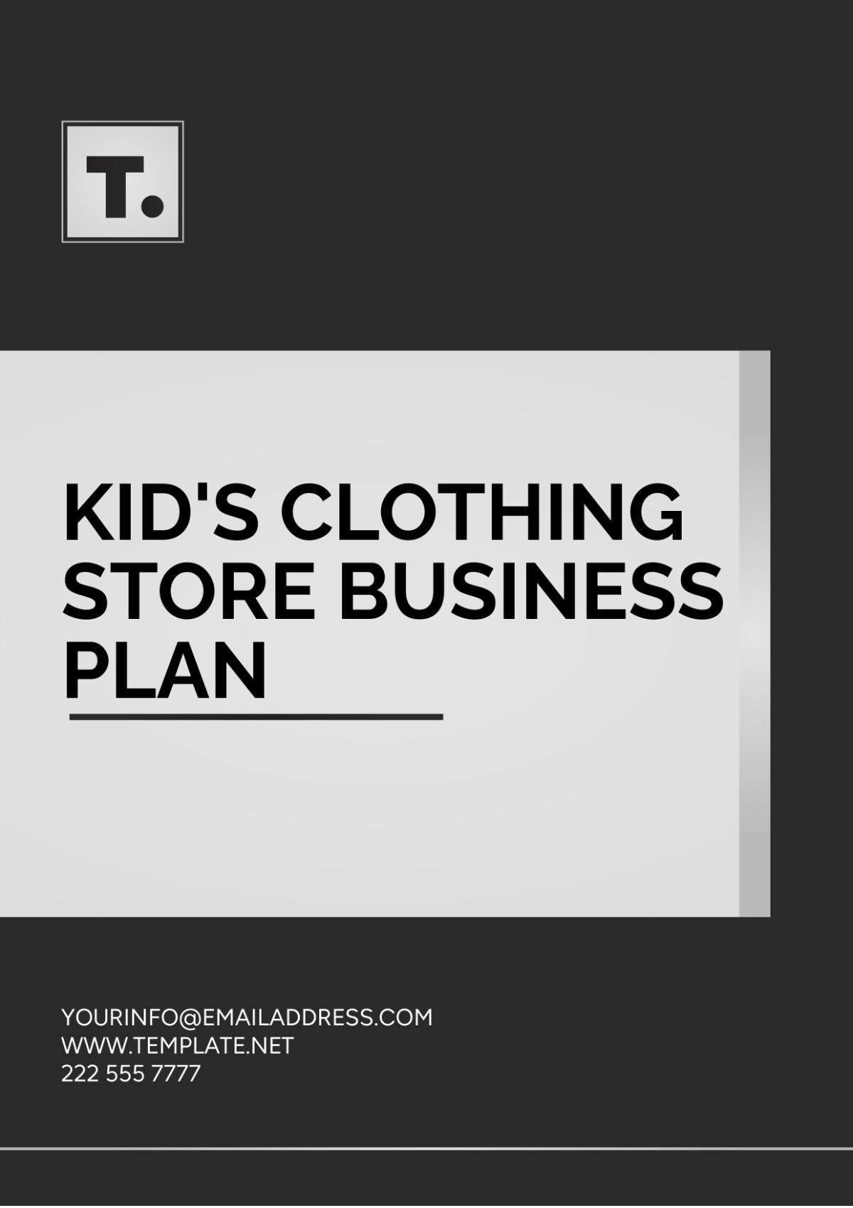 Kid's Clothing Store Business Plan Template - Edit Online & Download