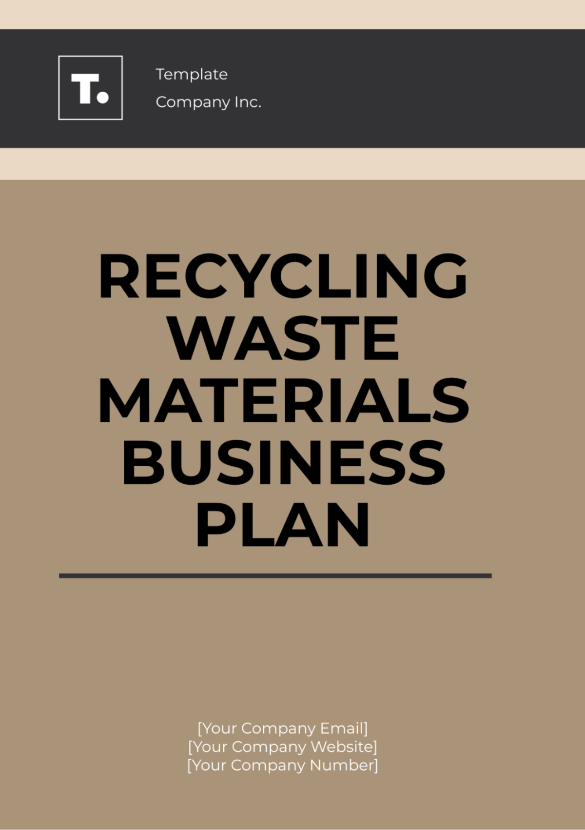 Free Recycling Waste Materials Business Plan Template - Edit Online ...