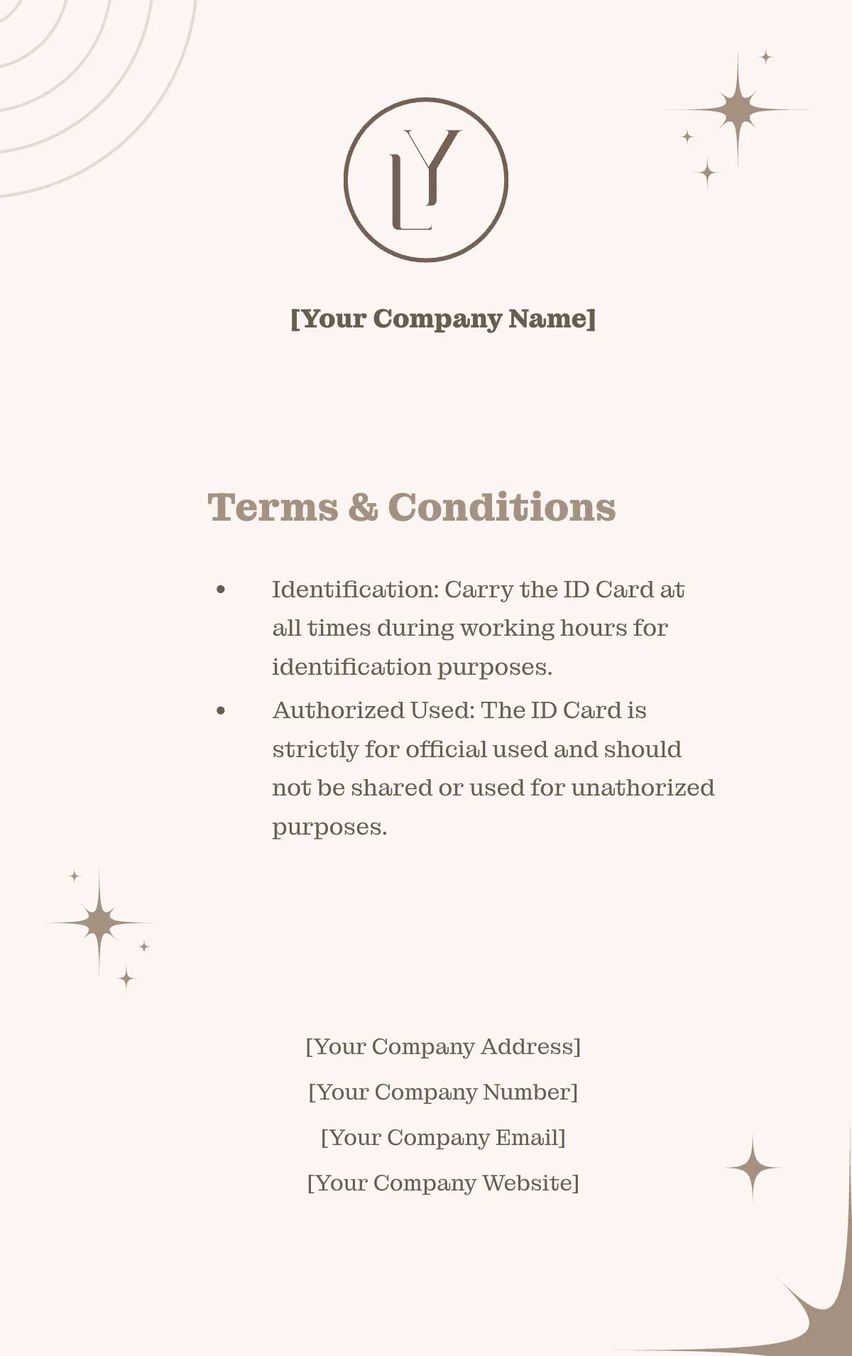 Free Aesthetic Vertical ID Card Template to Edit Online