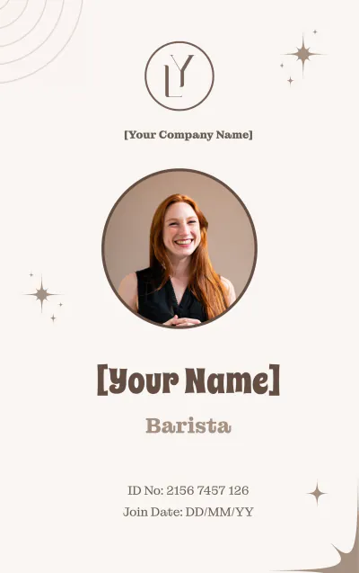 Free Aesthetic Vertical ID Card Template to Edit Online