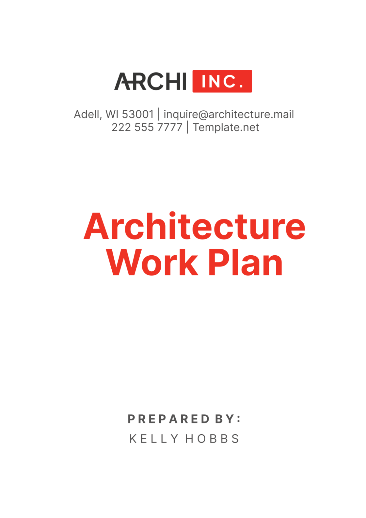 Architecture Work Plan Template - Edit Online & Download