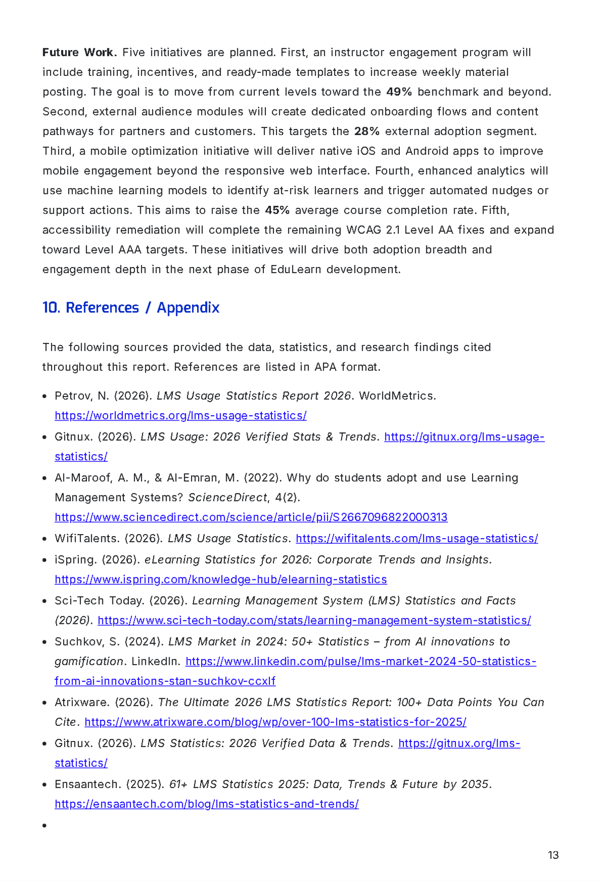 Free Software Project Report Template to Edit Online