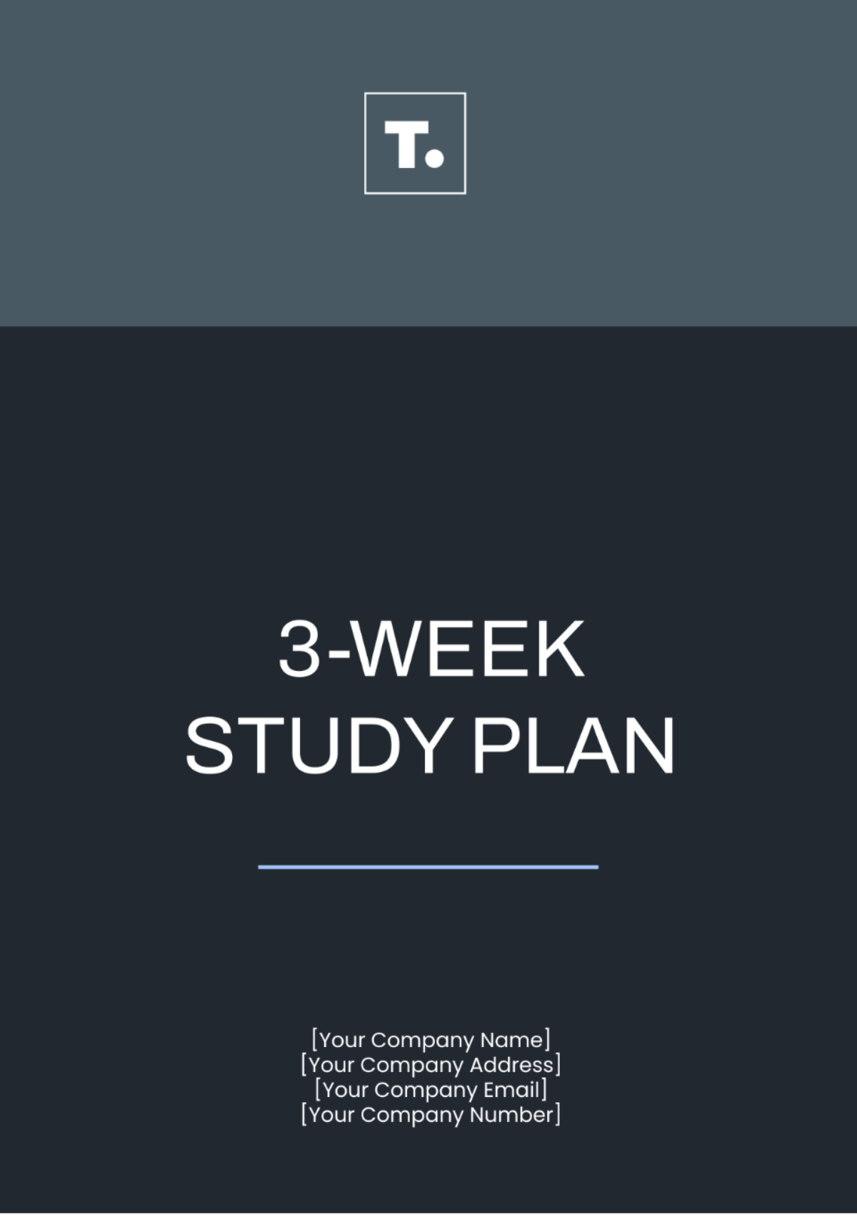 3 Week Study Plan Template - Edit Online & Download