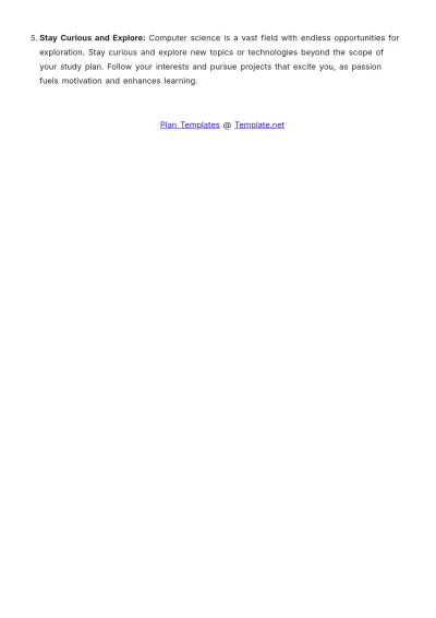 Free 3 Week Study Plan Template to Edit Online