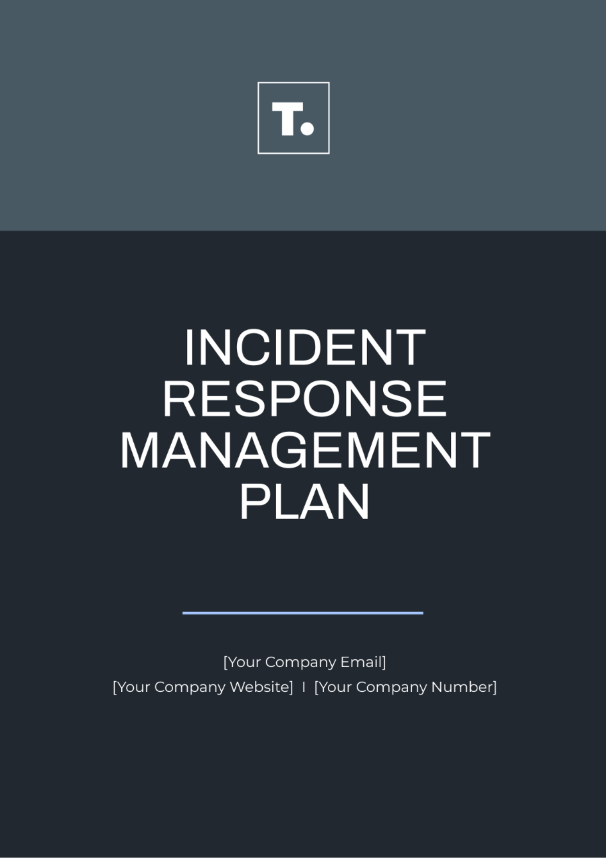 Free Incident Response Management Plan Template