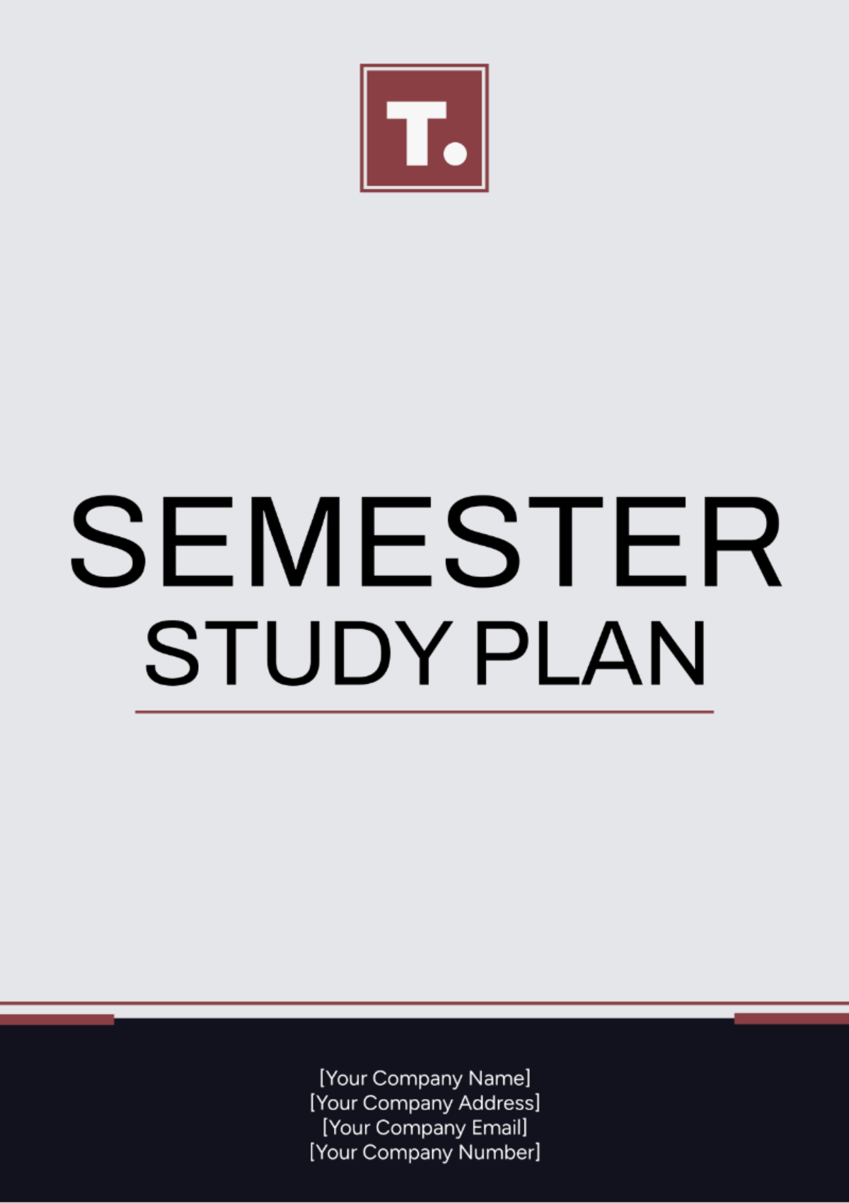 Semester Study Plan Template - Edit Online & Download