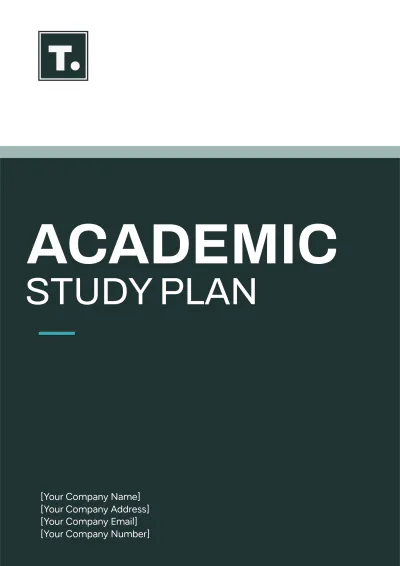 Free Academic Study Plan Template to Edit Online