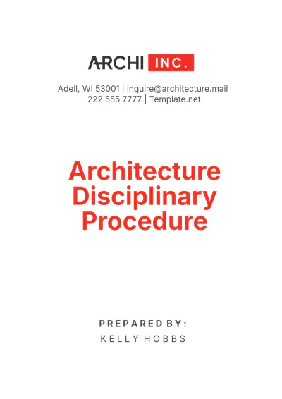 Free Architecture Disciplinary Procedure Template to Edit Online