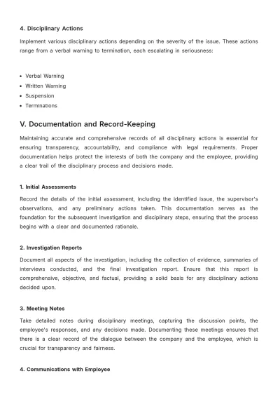 Free Architecture Disciplinary Procedure Template to Edit Online