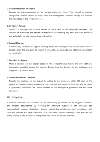 Free Architecture Disciplinary Procedure Template to Edit Online