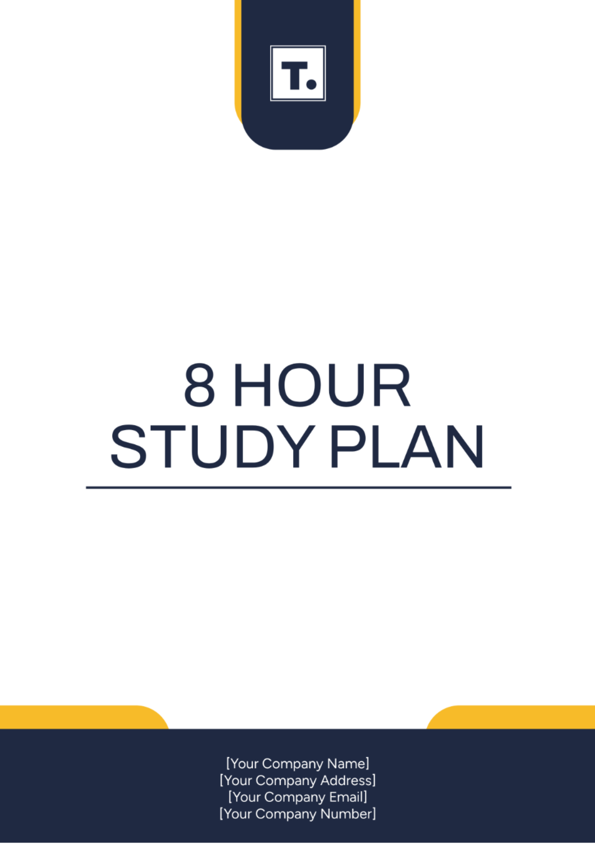 8 Hour Study Plan Template - Edit Online & Download