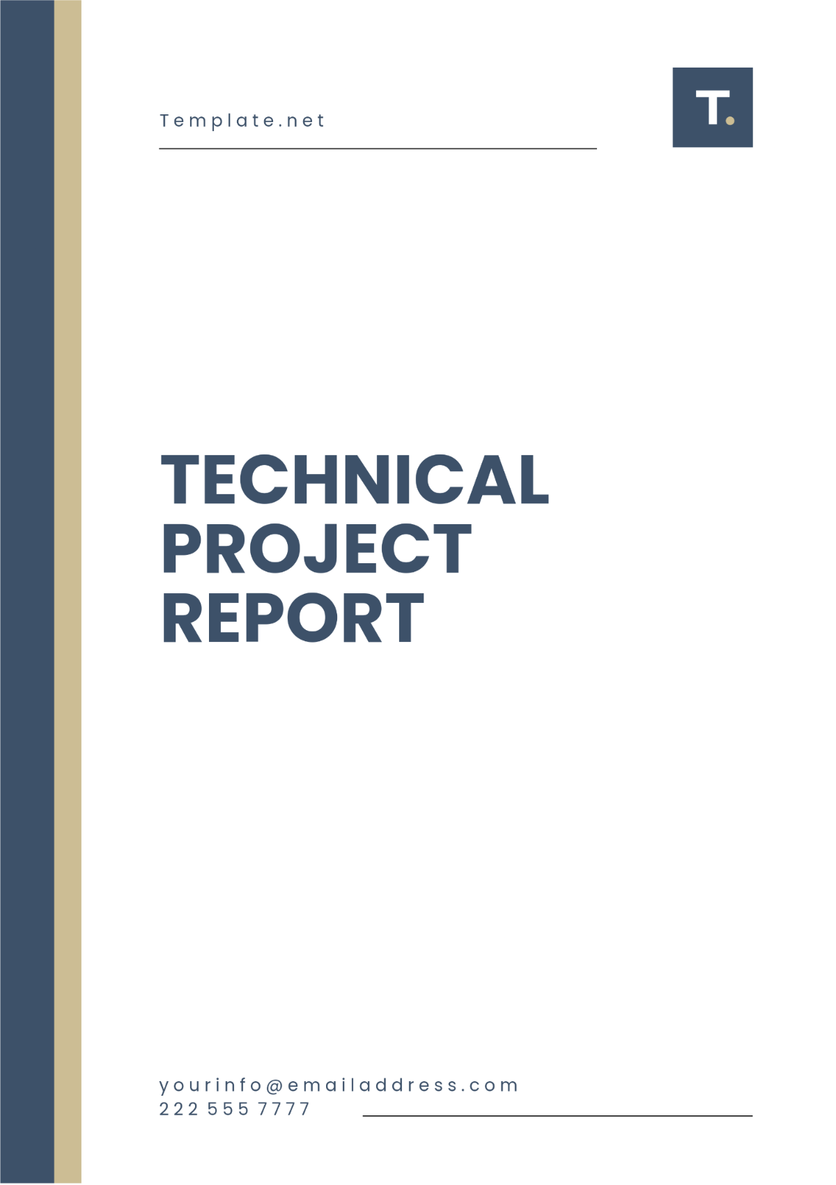 Sample Technical Project Report Template