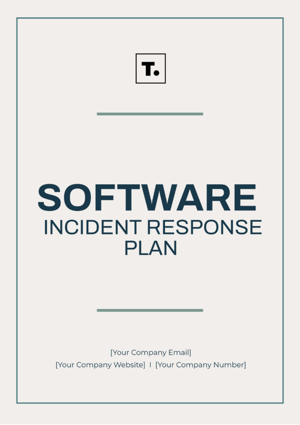 Software Incident Response Plan Template - Edit Online & Download