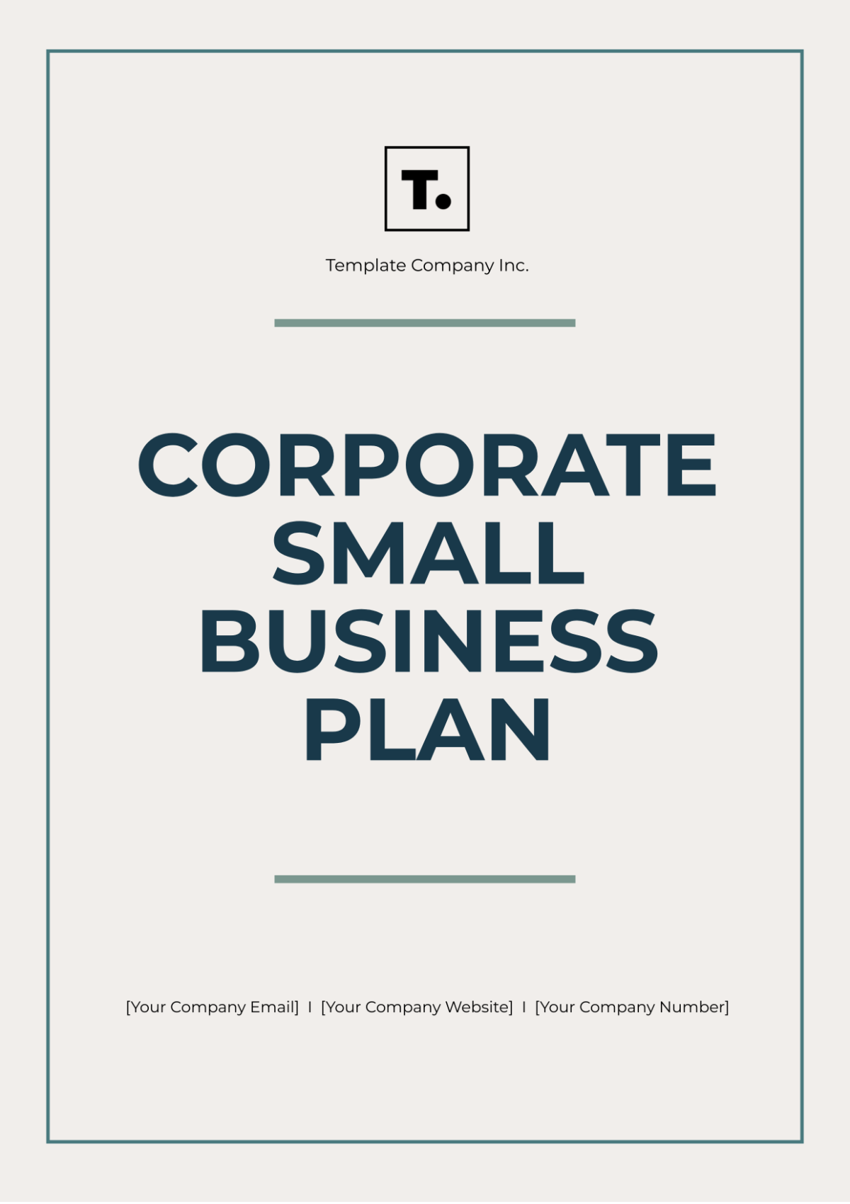 Corporate Small Business Plan Template - Edit Online & Download