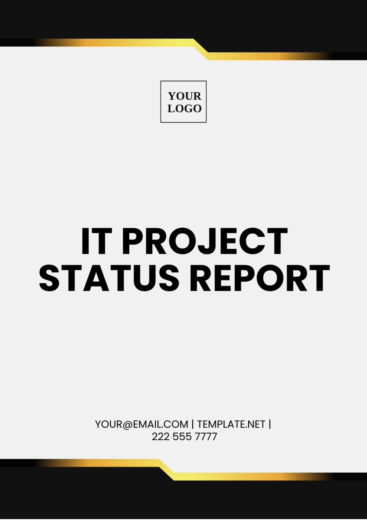 IT Project Status Report Template - Edit Online & Download