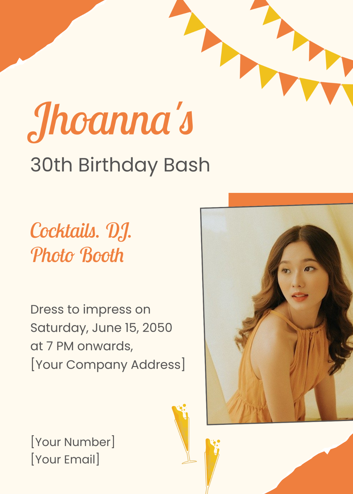 Free Save the Date Birthday Flyer Template